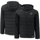 Atlanta Falcons Cutter & Buck Evoke PrimaLoft Hybrid Eco Softshell Recycled Full-Zip Hooded Jacket - Black cheap