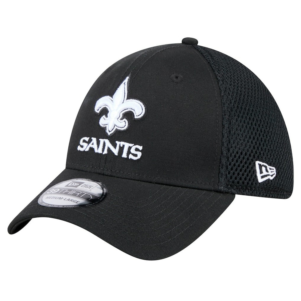 New Era New Orleans Saints Black Main Neo 39THIRTY Flex Hat on sale