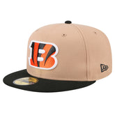 Cincinnati Bengals New Era Logo Main 59FIFTY Fitted Hat - Tan outlet