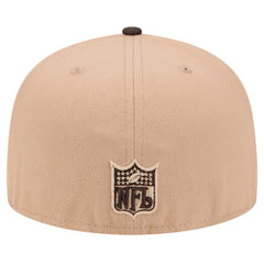 Cleveland Browns New Era Throwback Logo Main 59FIFTY Fitted Hat - Tan for sale