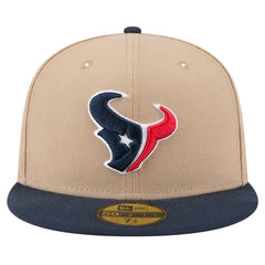 Houston Texans New Era Logo Main 59FIFTY Fitted Hat - Tan outlet