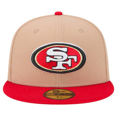 San Francisco 49ers New Era Logo Main 59FIFTY Fitted Hat - Tan for sale