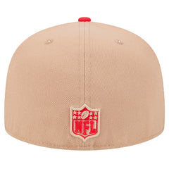 Kansas City Chiefs New Era Logo Main 59FIFTY Fitted Hat - Tan sale