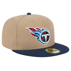 Tennessee Titans New Era Logo Main 59FIFTY Fitted Hat - Tan outlet