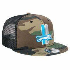 New Era Detroit Lions Camo Alternate Logo Main Trucker 9FIFTY Snapback Hat outlet