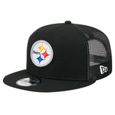 Pittsburgh Steelers New Era Main Trucker 9FIFTY Snapback Hat - Black outlet