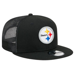 Pittsburgh Steelers New Era Main Trucker 9FIFTY Snapback Hat - Black outlet