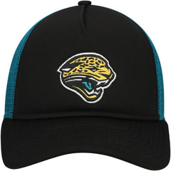 Jacksonville Jaguars New Era Youth A-Frame 9FORTY Trucker Adjustable Hat - Black cheap