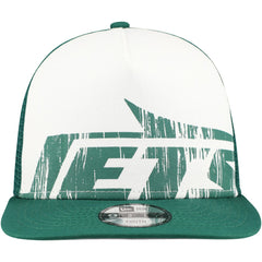 New York Jets New Era Youth Distressed 9FIFTY A-Frame Snapback Hat - White/Green online