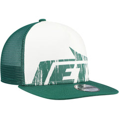 New York Jets New Era Youth Distressed 9FIFTY A-Frame Snapback Hat - White/Green online