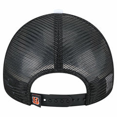 Cincinnati Bengals New Era Youth Sport Night Color Block 9FORTY A-Frame Trucker Adjustable Hat - Black outlet