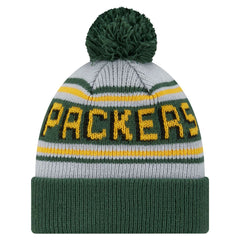 Green Bay Packers New Era Youth Main Cuffed Knit Hat with Pom - Green on sale