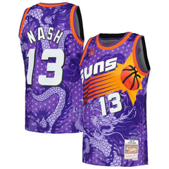 Steve Nash Phoenix Suns 1996/97 Hardwood Classics Asian Heritage 6.0 Swingman Throwback Player Jersey - Purple cheap