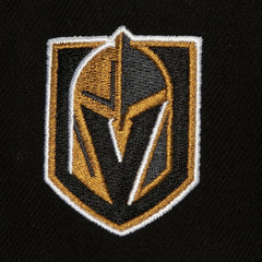 Vegas Golden Knights Mitchell & Ness Retro Script Colorblock Snapback Hat - Black Hats