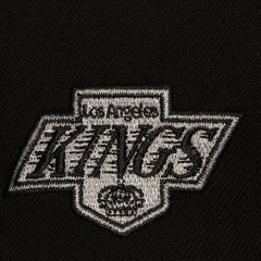 Los Angeles Kings Mitchell & Ness Retro Script Colorblock Snapback Hat - Black Hats