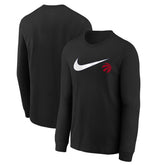 Toronto Raptors Youth Swoosh Long Sleeve T-Shirt - Black outlet