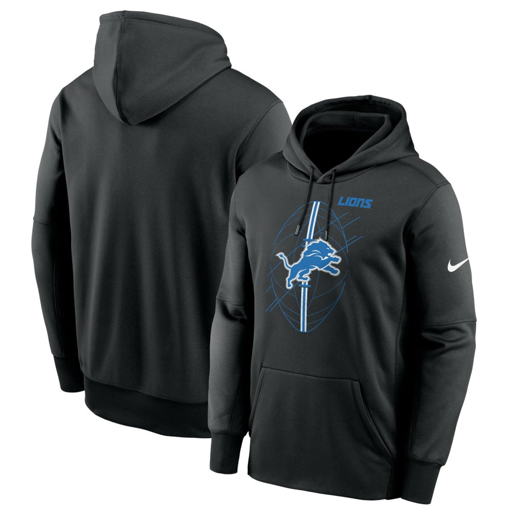 Detroit Lions Team Performance Pullover Hoodie - Black outlet