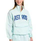 Houston Astros Lusso Women's Parker Half-Zip Jacket Light Blue