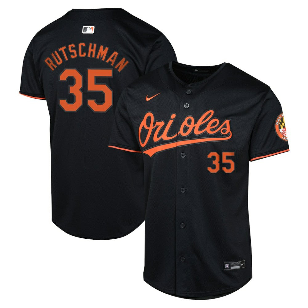 Adley Rutschman Baltimore Orioles Youth Alternate Limited Player Jersey Black