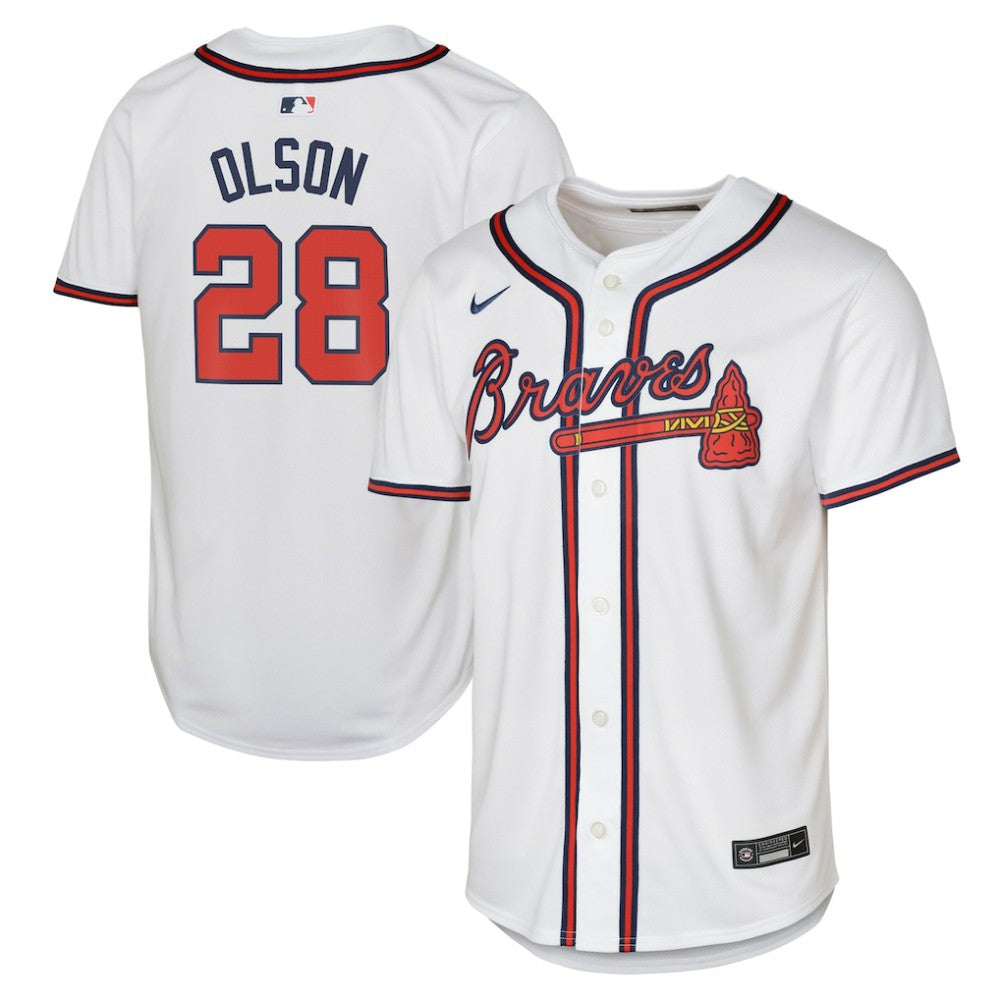 Matt Olson Atlanta Braves Youth Home Limited Player Jersey White