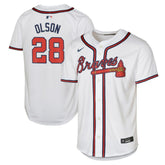 Matt Olson Atlanta Braves Youth Home Limited Player Jersey White