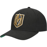 Vegas Golden Knights Mitchell & Ness Team Ground Pro Adjustable Hat - Black Hats