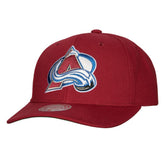 Colorado Avalanche Mitchell & Ness Team Ground Pro Adjustable Hat - Burgundy Hats