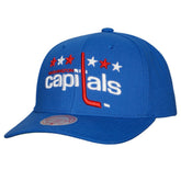 Washington Capitals Mitchell & Ness Team Ground Pro Adjustable Hat - Blue Hats