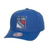 New York Rangers Mitchell & Ness Team Ground Pro Adjustable Hat - Blue Hats