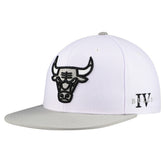 Chicago Bulls Core Snapback Hat - White for sale
