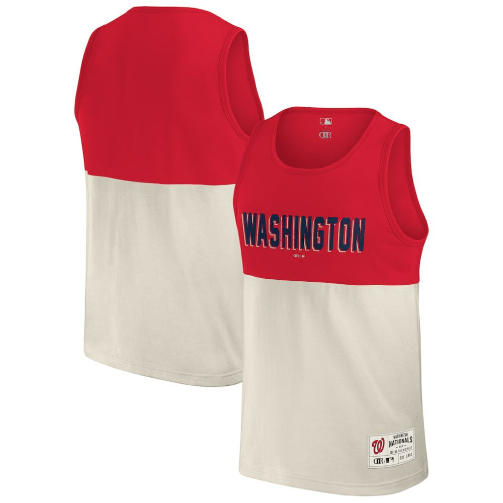 Washington Nationals Darius Rucker Collection Colorblock Tank Top Red