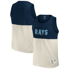 Tampa Bay Rays Darius Rucker Collection Colorblock Tank Top Navy