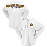 Boston Bruins Fanatics Women's 100th Anniversary Spirit Jersey T-Shirt - White T-shirts