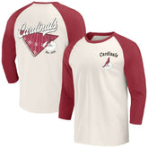 Arizona Cardinals Darius Rucker Collection Raglan 3/4 Sleeve T-Shirt - Cardinal/White outlet