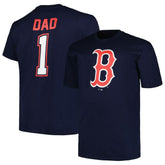 Boston Red Sox Profile Big & Tall #1 Dad T-Shirt Navy