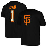 San Francisco Giants Profile Big & Tall #1 Dad T-Shirt Black