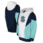 Seattle Kraken Youth Champion League Fleece Pullover Hoodie - Ash/Deep Sea Blue Hoodies