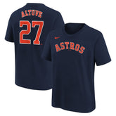 Jose Altuve Houston Astros Youth Name & Number T-Shirt Navy