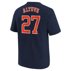 Jose Altuve Houston Astros Youth Name & Number T-Shirt Navy