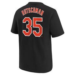 Adley Rutschman Baltimore Orioles Youth Name & Number T-Shirt Black