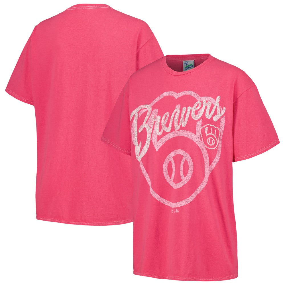 Milwaukee Brewers Women's Dopamine Tradition T-Shirt Pink