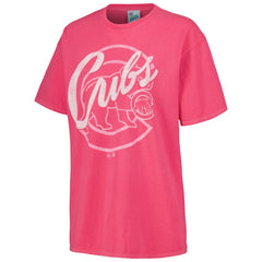 Chicago Cubs Women's Dopamine Tradition T-Shirt Pink