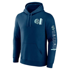 Seattle Kraken Fanatics Revolution Pullover Hoodie - Deep Sea Blue Hoodies
