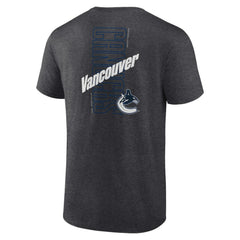 Vancouver Canucks Fanatics Backbone T-Shirt - Heather Charcoal T-shirts