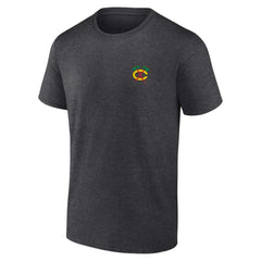 Chicago Blackhawks Fanatics Backbone T-Shirt - Heather Charcoal T-shirts