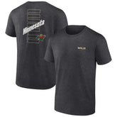 Minnesota Wild Fanatics Backbone T-Shirt - Heather Charcoal T-shirts