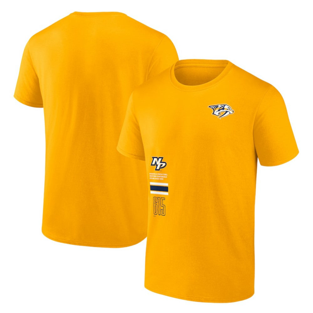 Nashville Predators Fanatics Represent T-Shirt - Gold T-shirts