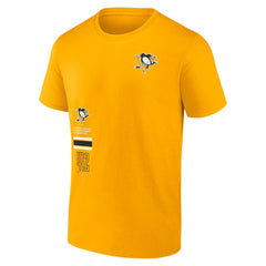 Pittsburgh Penguins Fanatics Represent T-Shirt - Gold T-shirts