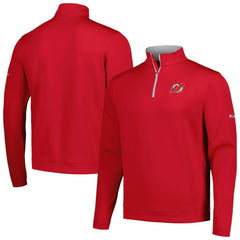 New Jersey Devils Columbia Wickham Hills Omni-Wick Quarter-Zip Jacket - Red Jerseys