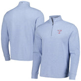 Texas Rangers Vineyard Vines Saltwater Quarter-Zip Jacket Light Blue